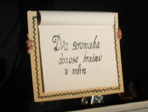 Puppet performance of Neva in Sibenik in 2003